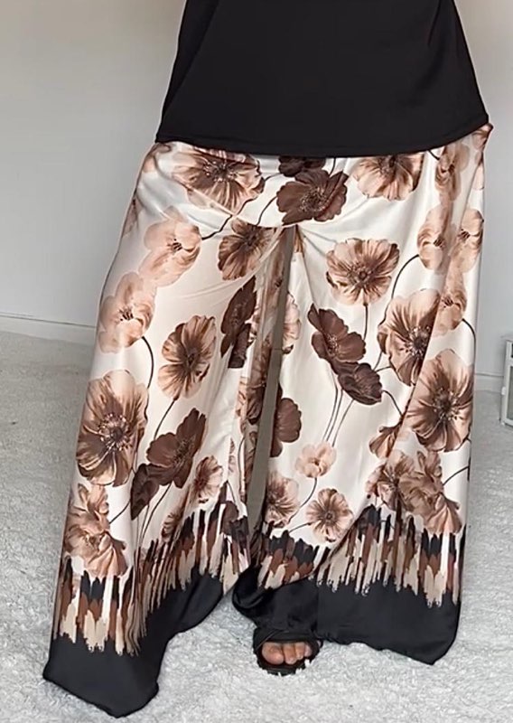 Pantalon Fluide Fleurie