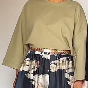 Shirt-T piqué Oversize 
Olive