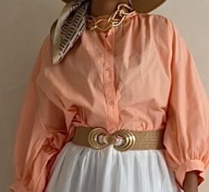 Chemise bouffante 
100% Cotton
Orange