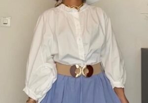 Chemise bouffante 
100% Cotton
Blanche