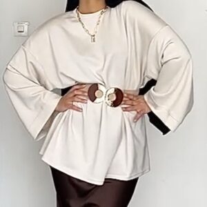 T-Shirt Oversize 
Beige