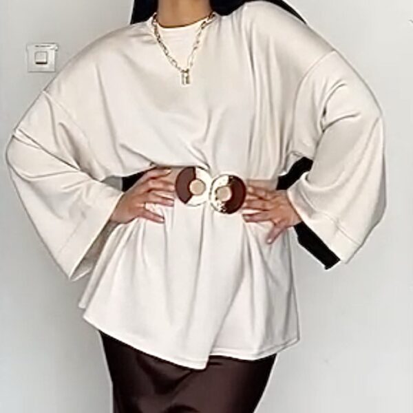 T-Shirt Oversize 
Beige