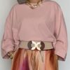 Shirt-T piqué Oversize 
Rose