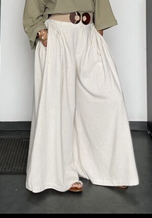 Palazzo large Beige (30% Lin)