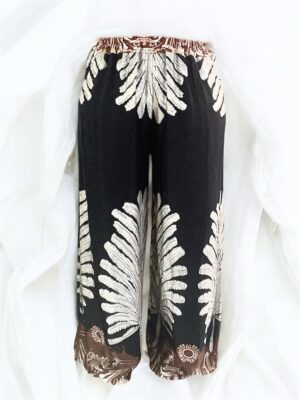 Pantalon Fluide Palmier (20%Soie)