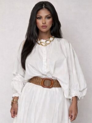 Chemise bouffante 
100% Cotton