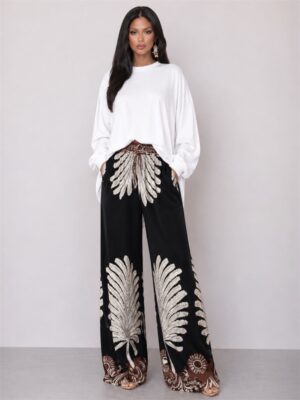 Pantalon Palmier (20%Soie)