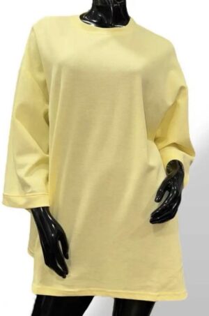 Shirt-T piqué Oversize 
Jaune Pale