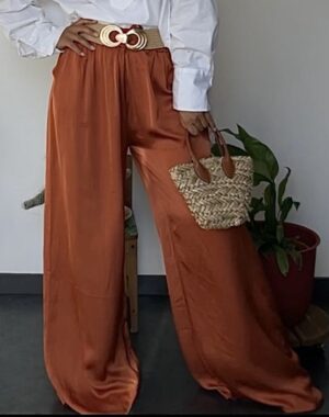 Pantalon Ample Rouille100% Viscose