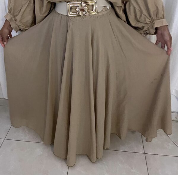 Jupe Fluide 
100% Cotton
Camel