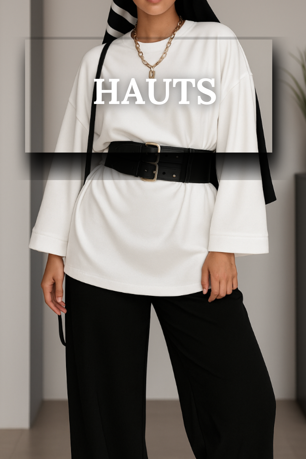 HAUTS Chemise Bouffante Noir
Grande taille
100% Cotton