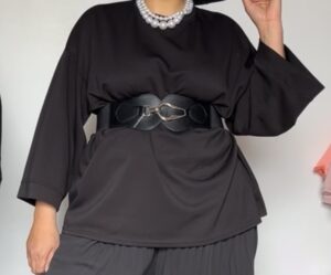 T-shirt Oversize 
Noir