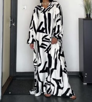 Robe Noir Abstrait