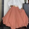 Jupe Fluide 
100% Cotton 
Corail