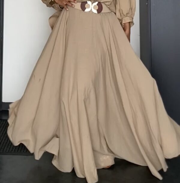 Jupe Fluide 
100% Cotton
Camel