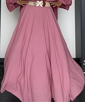 Jupe Fluide 
100% Cotton
Vieux Rose