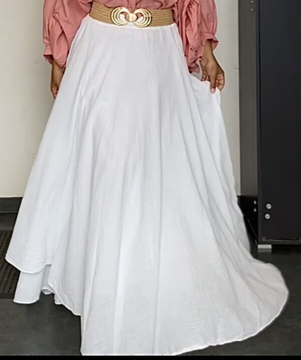 Jupe Fluide 
100% Cotton
Blanc