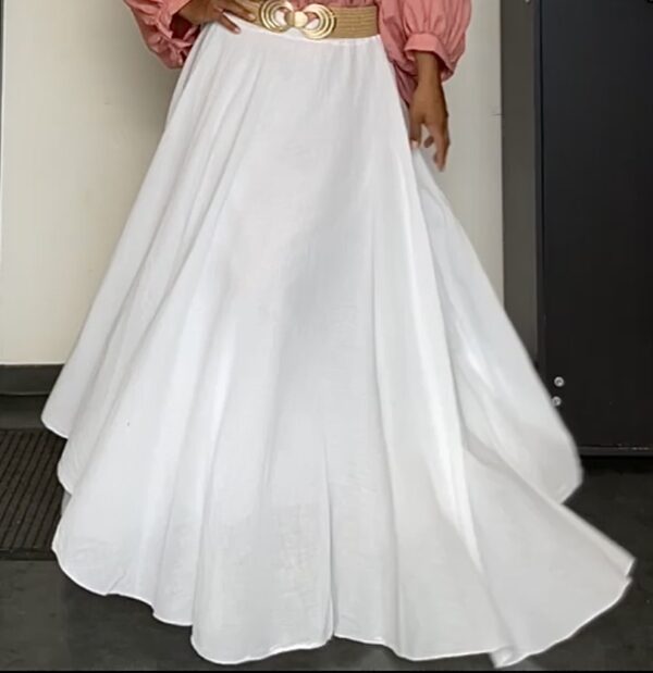 Jupe Fluide 
100% Cotton
Blanc