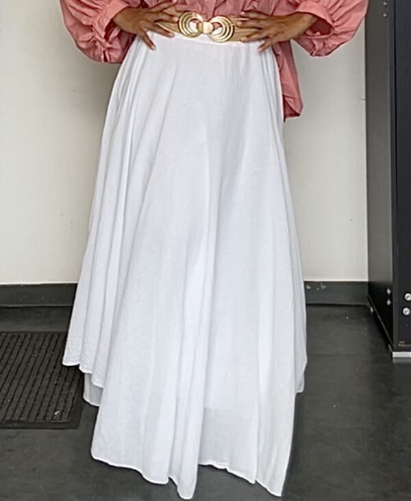 Jupe Fluide 
100% Cotton
Blanc