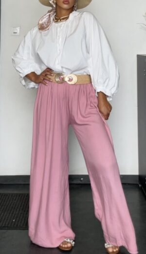 Pantalon léger Vieux Rose