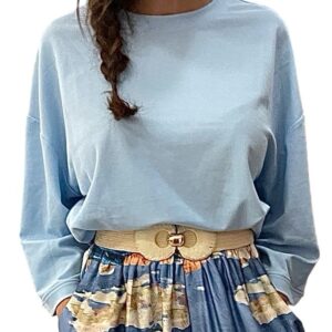 Shirt-T piqué Oversize 
Bleu Ciel