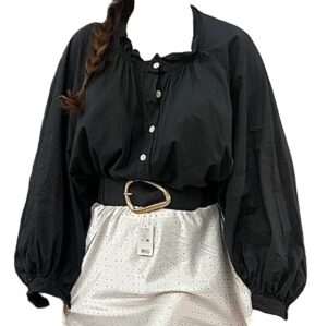 Chemise Bouffante Noir
Grande taille
100% Cotton