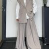 Ensemble blazer taupe clair