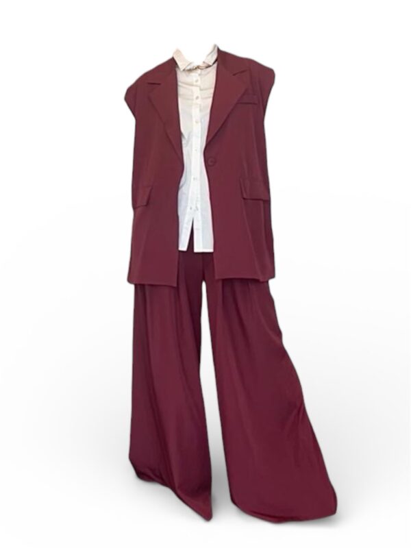 Ensemble blazer bordeaux