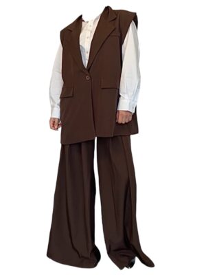 Ensemble blazer Marron