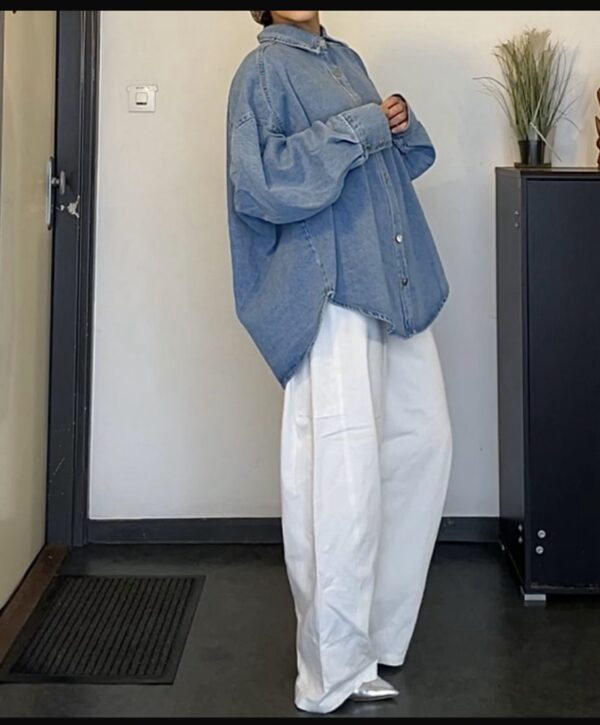 Chemise jean oversize