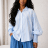 Chemise bouffante rayé