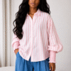 Chemise bouffante rayé