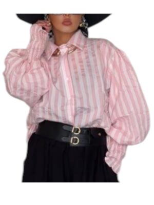 Chemise bouffante rayé