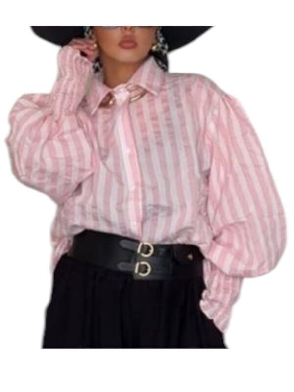 Chemise bouffante rayé