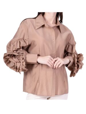 Chemise manche fleur